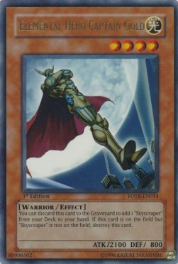 Elemental HERO Captain Gold (V.1 - Ultra Rare) - Force of the Breaker (Ultra Rare) [FOTB-014]