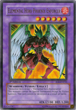 Elemental HERO Phoenix Enforcer (V.1 - Ultra Rare) - Enemy of Justice (Ultra Rare) [EOJ-032]