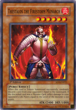 Thestalos the Firestorm Monarch - Structure Deck: Blaze of Destruction (Common) [SD3-011]