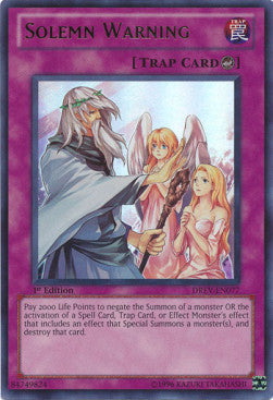 Solemn Warning (V.1 - Ultra Rare) - Duelist Revolution (Ultra Rare) [DREV-077]