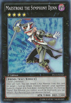 Maestroke the Symphony Djinn - Starter Deck: Xyz Symphony (Super Rare) [YS12-043]