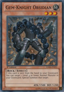 Gem-Knight Obsidian - Hidden Arsenal 6 (Super Rare) [HA06-031]