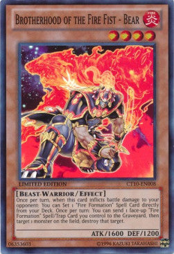Brotherhood of the Fire Fist - Bear - Collector's Tins 2013 (Super Rare) [CT10-008]