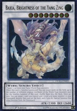 Baxia, Brightness of the Yang Zing (V.2 - Ultimate Rare) - Duelist Alliance (Ultimate Rare) [DUEA-051]