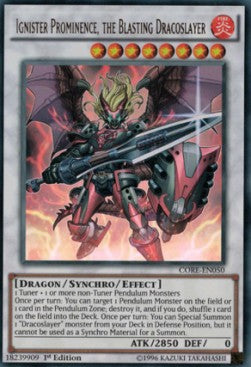 Ignister Prominence, the Blasting Dracoslayer (V.1 - Ultra Rare) - Clash of Rebellions (Ultra Rare) [CORE-050]
