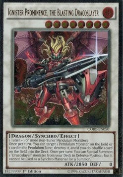 Ignister Prominence, the Blasting Dracoslayer (V.2 - Ultimate Rare) - Clash of Rebellions (Ultimate Rare) [CORE-050]