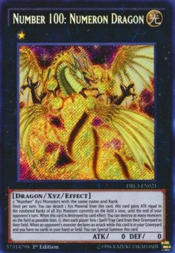Number 100: Numeron Dragon - Dragons of Legend: Unleashed (Secret Rare) [DRL3-021]
