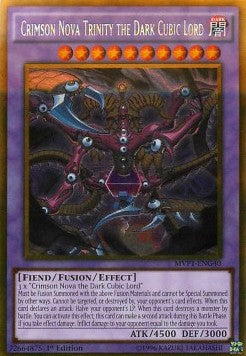 Crimson Nova Trinity the Dark Cubic Lord (V.2 - Gold Rare) - The Dark Side of Dimensions Movie Pack (Gold Rare) [MVP1-G40]