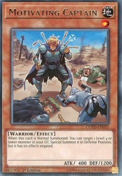 Motivating Captain - Code of the Duelist (Rare) [COTD-031]