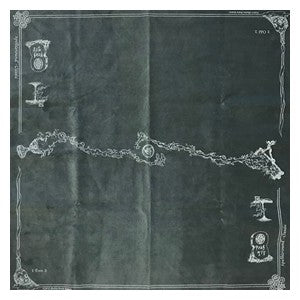 SpellGround - 2-Player Classic Playmat (Grey/White)