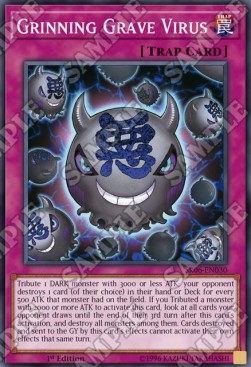 Grinning Grave Virus - Structure Deck: Lair of Darkness (Super Rare) [SR06-030]