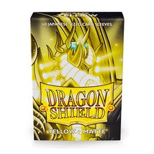 60 Small Dragon Shield Sleeves - Matte Yellow