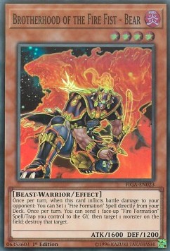 Brotherhood of the Fire Fist - Bear - Fists of the Gadgets (Super Rare) [FIGA-023]