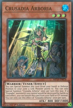 Crusadia Arboria - 2019 Gold Sarcophagus Tin Mega Pack (Super Rare) [MP19-078]