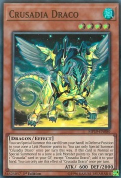 Crusadia Draco - 2019 Gold Sarcophagus Tin Mega Pack (Super Rare) [MP19-080]