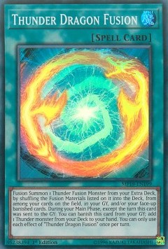 Thunder Dragon Fusion - 2019 Gold Sarcophagus Tin Mega Pack (Super Rare) [MP19-199]