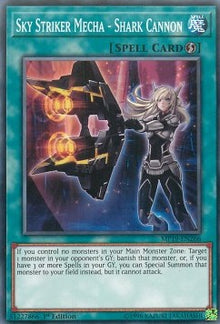 Sky Striker Mecha - Shark Cannon - 2019 Gold Sarcophagus Tin Mega Pack (Common) [MP19-266]