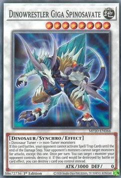 Dinowrestler Giga Spinosavate - 2020 Tin of Lost Memories Mega Pack (Common) [MP20-066]
