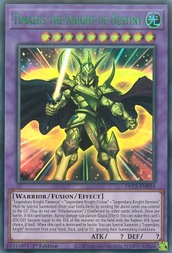 Timaeus the Knight of Destiny (V.3 - Ultra Rare) - Dragons of Legend: The Complete Series (Ultra Rare) [DLCS-054]