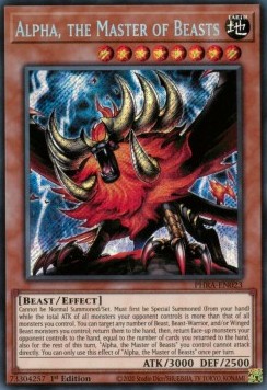 Alpha, the Master of Beasts (V.1 - Secret Rare) - Phantom Rage (Secret Rare) [PHRA-023]