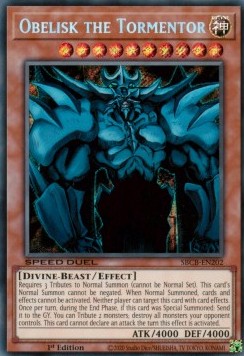Obelisk the Tormentor - Speed Duel: Battle City Box (Secret Rare) [SBCB-202]