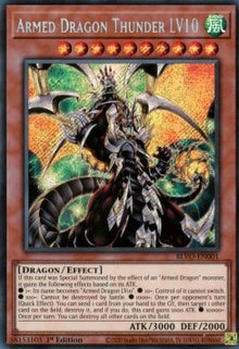 Armed Dragon Thunder LV10 (V.1 - Secret Rare) - Blazing Vortex (Secret Rare) [BLVO-001]
