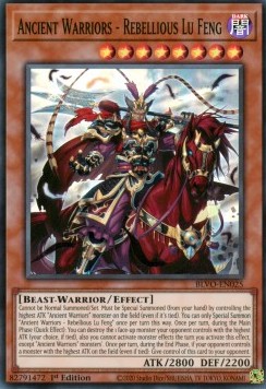 Ancient Warriors - Rebellious Lu Feng - Blazing Vortex (Super Rare) [BLVO-025]