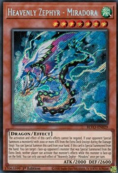 Heavenly Zephyr - Miradora (V.1 - Secret Rare) - Blazing Vortex (Secret Rare) [BLVO-029]