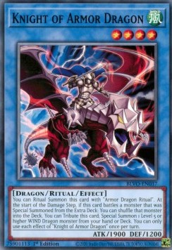 Knight of Armor Dragon - Blazing Vortex (Common) [BLVO-037]