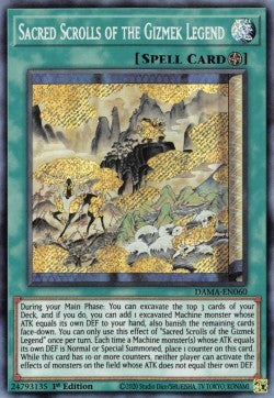Sacred Scrolls of the Gizmek Legend - Dawn of Majesty (Secret Rare) [DAMA-060]