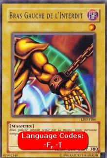 Left Arm of the Forbidden One (V.1 - Ultra Rare) - Legend of Blue Eyes White Dragon (LDD) (Ultra Rare) [LDD-100]
