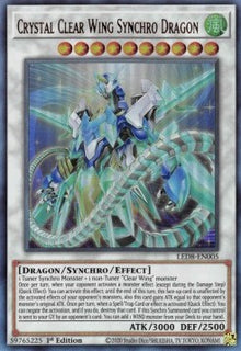 Crystal Clear Wing Synchro Dragon (V.1 - Ultra Rare) - Legendary Duelists: Synchro Storm (Ultra Rare) [LED8-005]