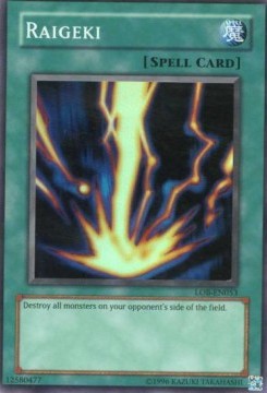 Raigeki (V.4 - Super Rare) - Legend of Blue Eyes White Dragon (Super Rare) [LOB-EN053]