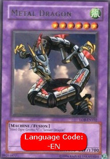 Metal Dragon (V.4 - Rare) - Legend of Blue Eyes White Dragon (Rare) [LOB-102]