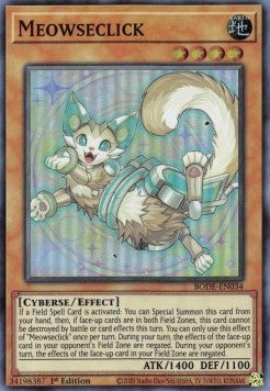Meowseclick - Burst of Destiny (Super Rare) [BODE-034]
