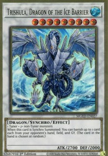 Trishula, Dragon of the Ice Barrier - Maximum Gold: El Dorado (Premium Gold Rare) [MGED-027]