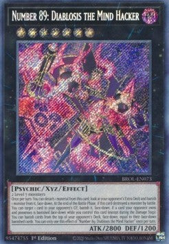 Number 89: Diablosis the Mind Hacker - Brothers of Legend (Secret Rare) [BROL-073]