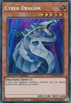 Cyber Dragon (V.2 - Secret Rare) - Speed Duel GX: Duel Academy Box (Secret Rare) [SGX1-G01]