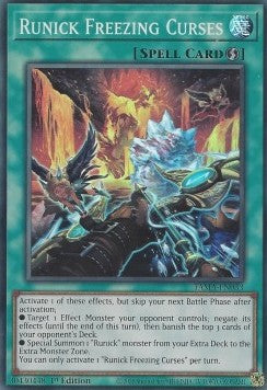 Runick Freezing Curses - Tactical Masters (Super Rare) [TAMA-033]