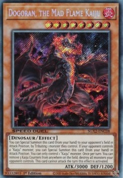 Dogoran, the Mad Flame Kaiju (V.2 - Secret Rare) - Speed Duel GX: Midterm Paradox (Secret Rare) [SGX2-C08]