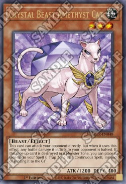Crystal Beast Amethyst Cat - Battles of Legend: Crystal Revenge (Ultra Rare) [BLCR-048]