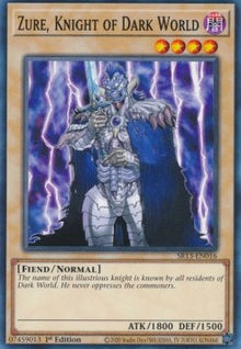 Zure, Knight of Dark World - Structure Deck: Dark World (Common) [SR13-016]