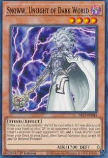 Snoww, Unlight of Dark World - Structure Deck: Dark World (Common) [SR13-044]