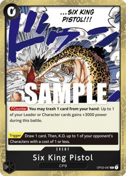 Six King Pistol (OP03-097) - Pillars of Strength (Rare) [OP03-097]