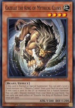 Gazelle the King of Mythical Claws - Duelist Nexus (Super Rare) [DUNE-003]