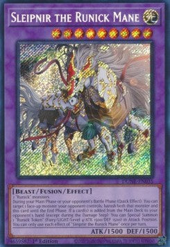 Sleipnir the Runick Mane (V.1 - Secret Rare) - Duelist Nexus (Secret Rare) [DUNE-035]