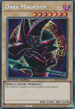 Dark Magician (V.4 - Secret Rare) - Speed Duel: Streets of Battle City (Secret Rare) [SBC1-G01]