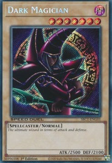 Dark Magician (V.4 - Secret Rare) - Speed Duel: Streets of Battle City (Secret Rare) [SBC1-G01]