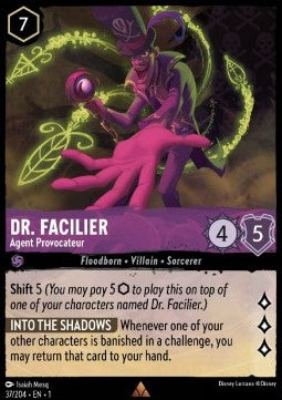 Dr. Facilier - Agent Provocateur - The First Chapter (Rare) [1TFC-37]