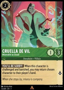 Cruella De Vil - Miserable As Usual - The First Chapter (Rare) [1TFC-72]